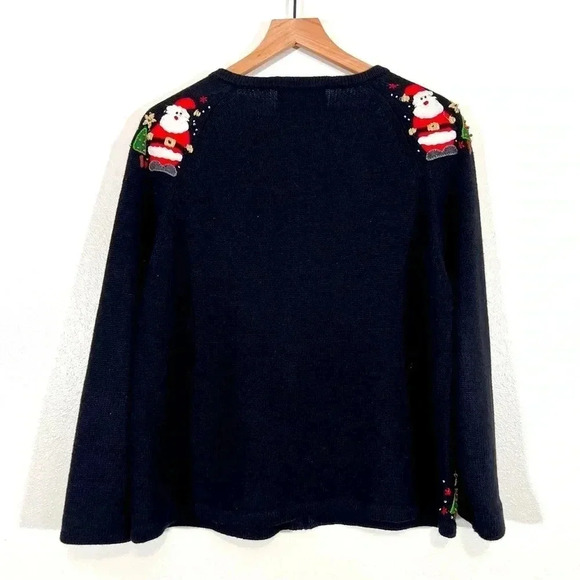 Tiara Christmas Santa and Reindeer Cardigan - Picture 2 of 5